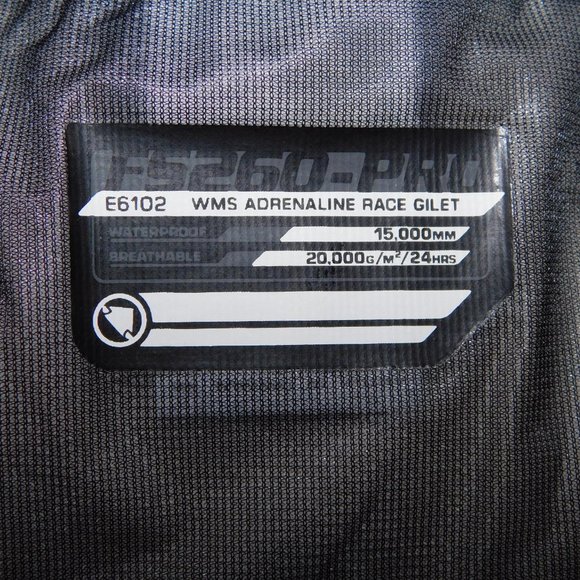 Endura Cycling FS260-Pro Womens L Gray Adrenaline Race Gilet Vest Waterproof - Picture 11 of 12